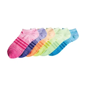 Girl's Adidas 6Pk No Show Sock