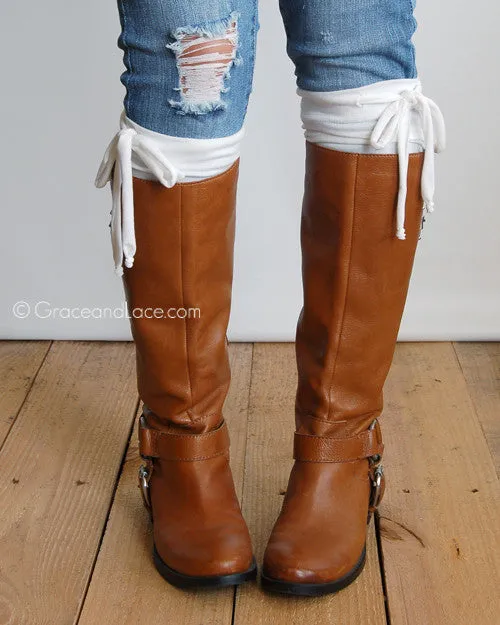 Grace & Lace Jersey Tie Boot Cuffs