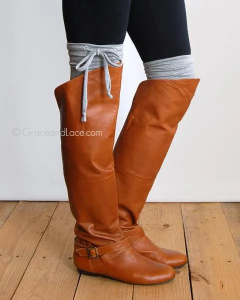 Grace & Lace Jersey Tie Boot Cuffs