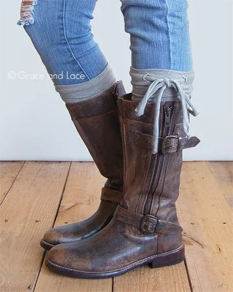 Grace & Lace Jersey Tie Boot Cuffs