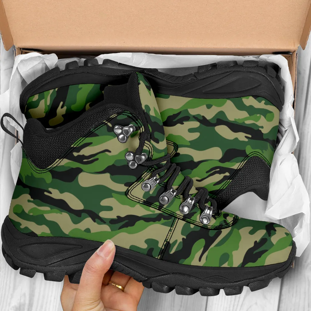 Green Camouflage - Alpine Boots