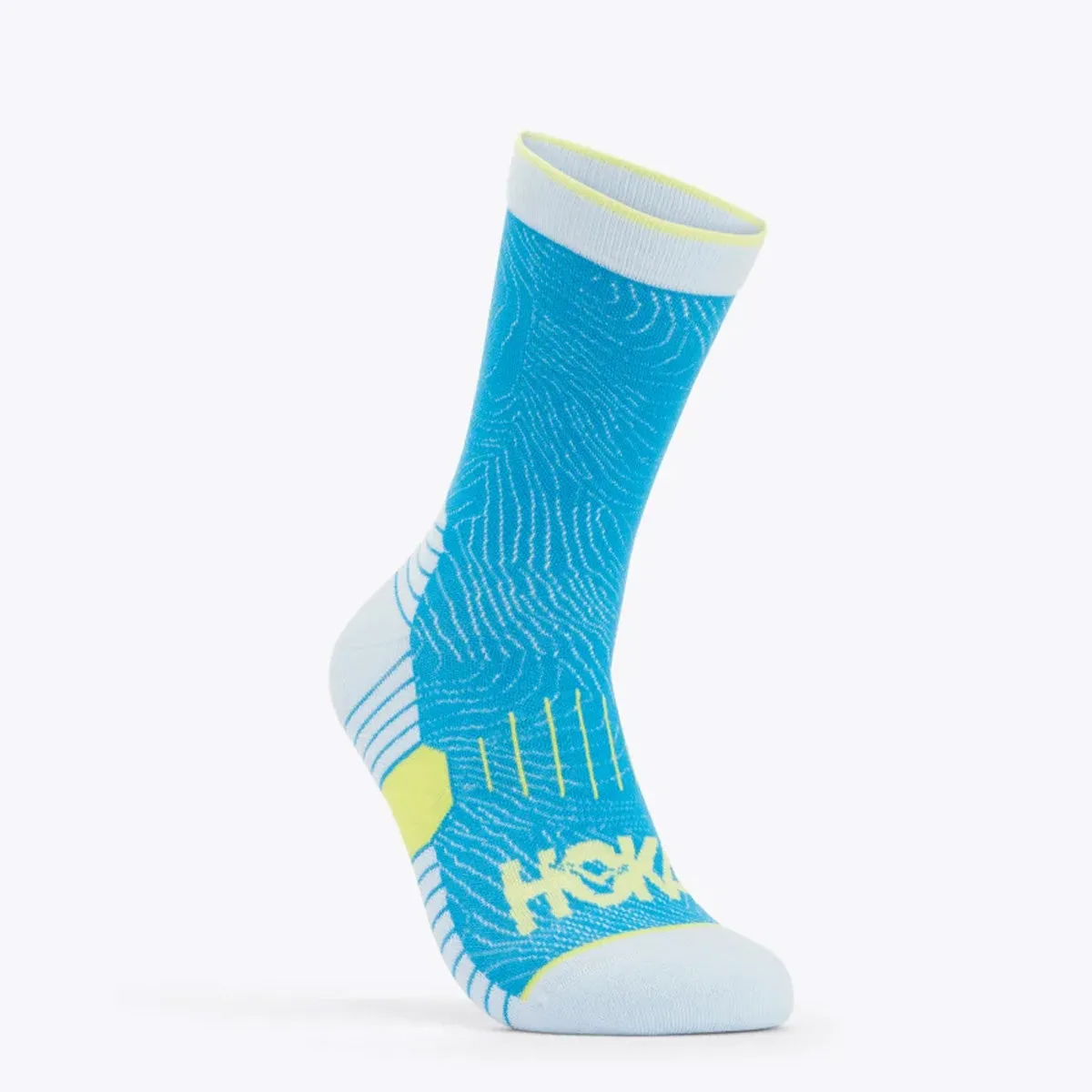 Hoka Crew Run Sock 3 Pack | Diva Blue/ice Water/evening Primrose