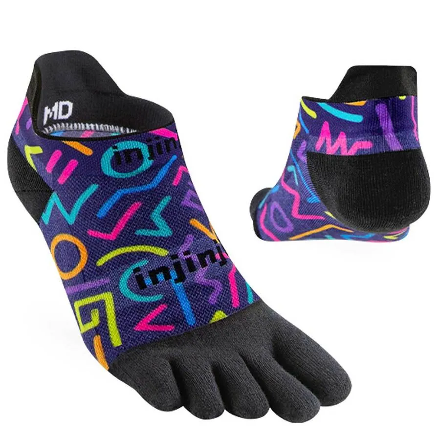 Injinji Run Sock | Lightweight | No Show | Retro