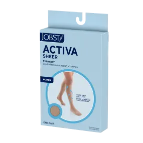 JOBST ACTIVA Sheer 20-30 mmHg Compression Socks Knee High