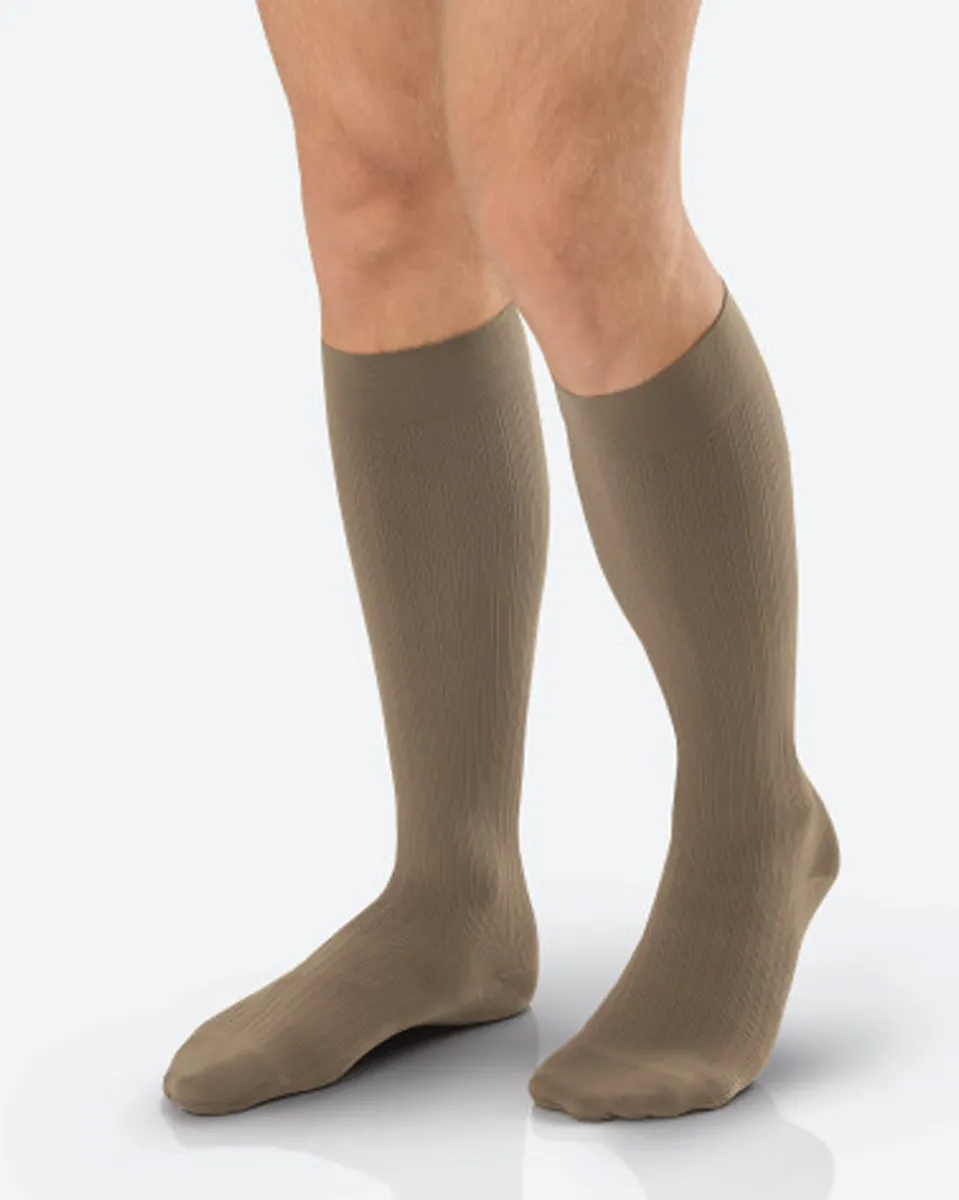 Jobst for Men Ambition Knee High Ribbed Compression Socks 30-40 mmHg