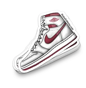 Jordan 1 "Metallic Burgundy" Sneaker Sticker