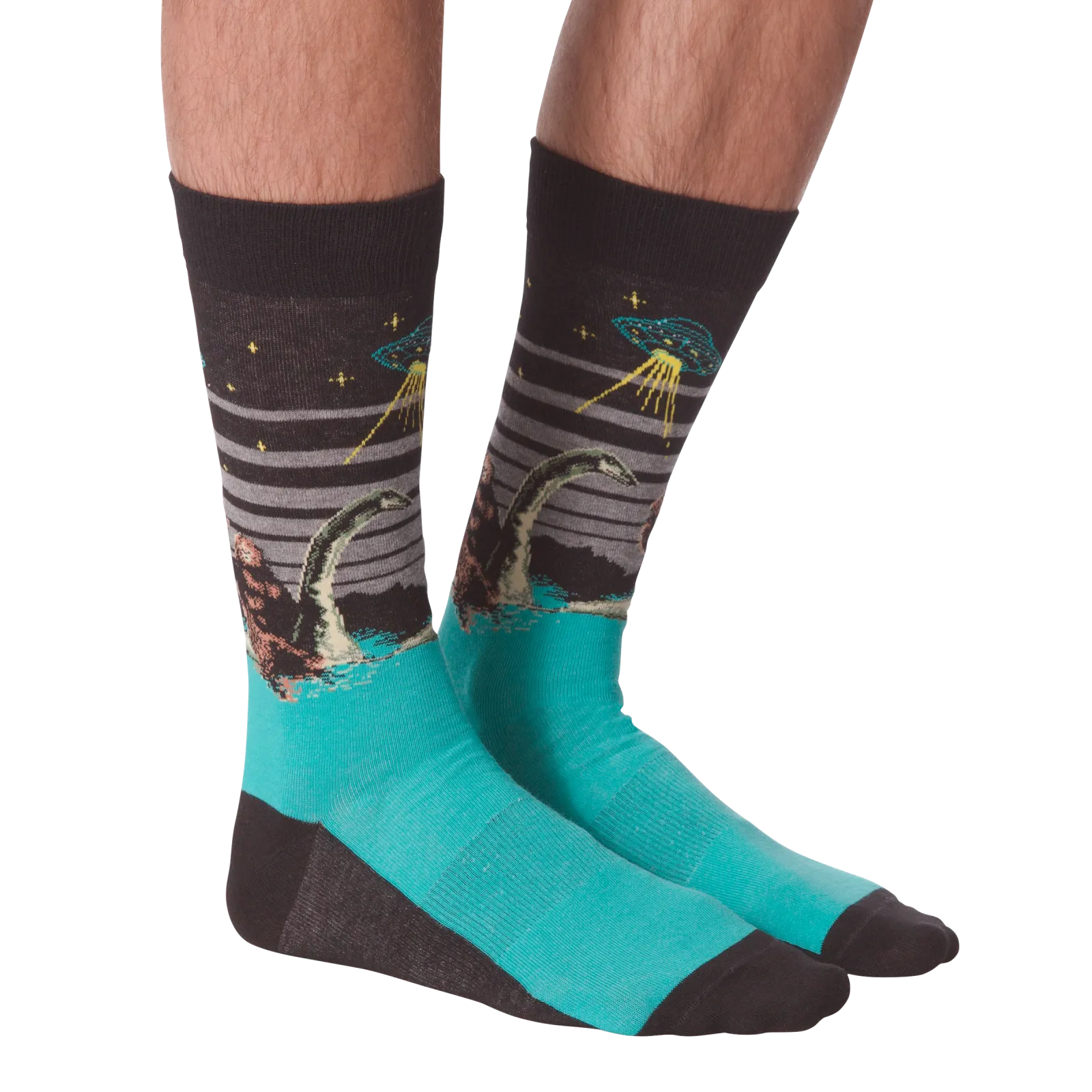 K.Bell Men's Don't Stop Believing Crew Sock