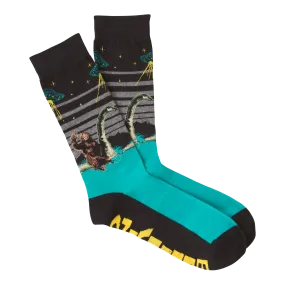 K.Bell Men's Don't Stop Believing Crew Sock