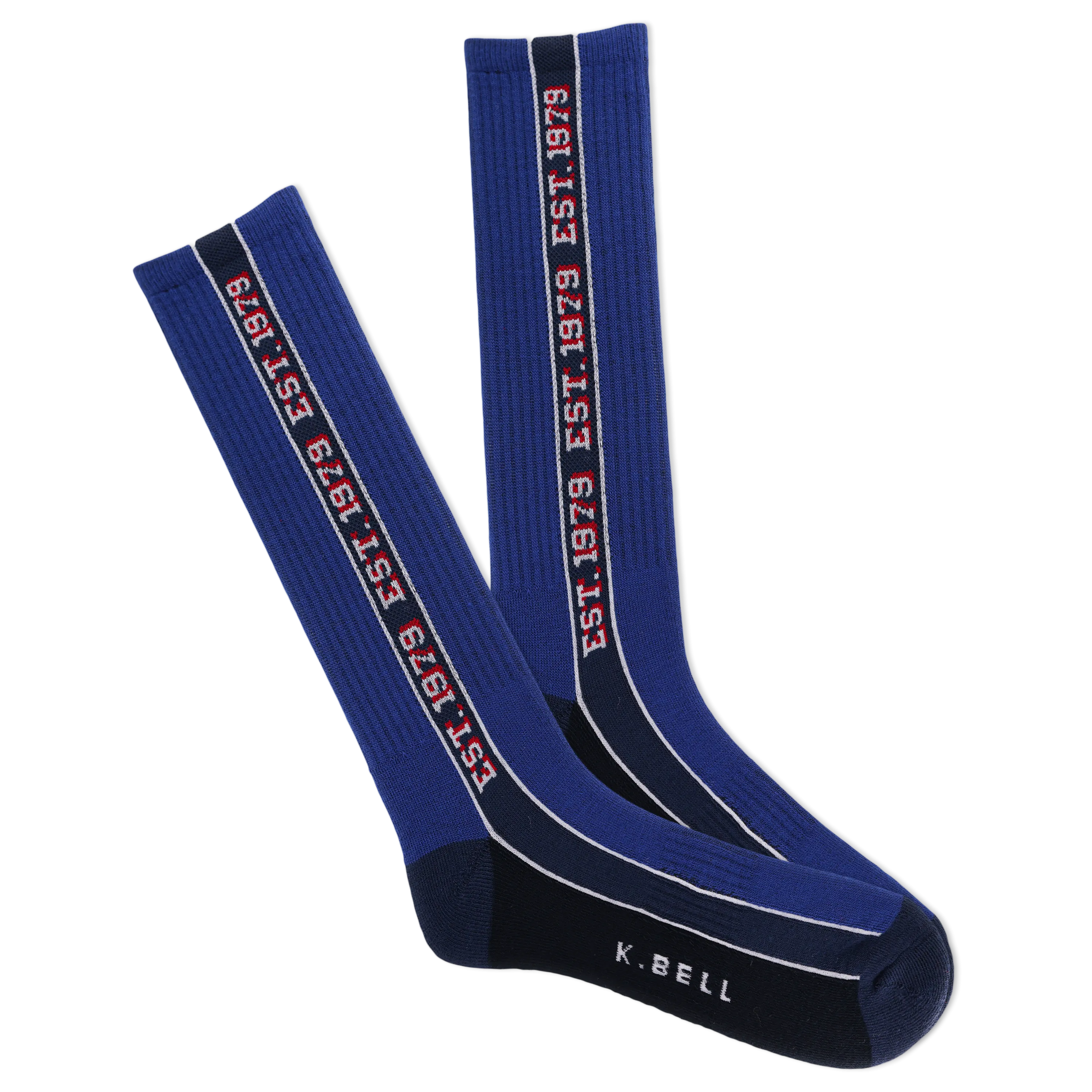 K.Bell Men's Est. 1979 Stripe Active Crew Sock