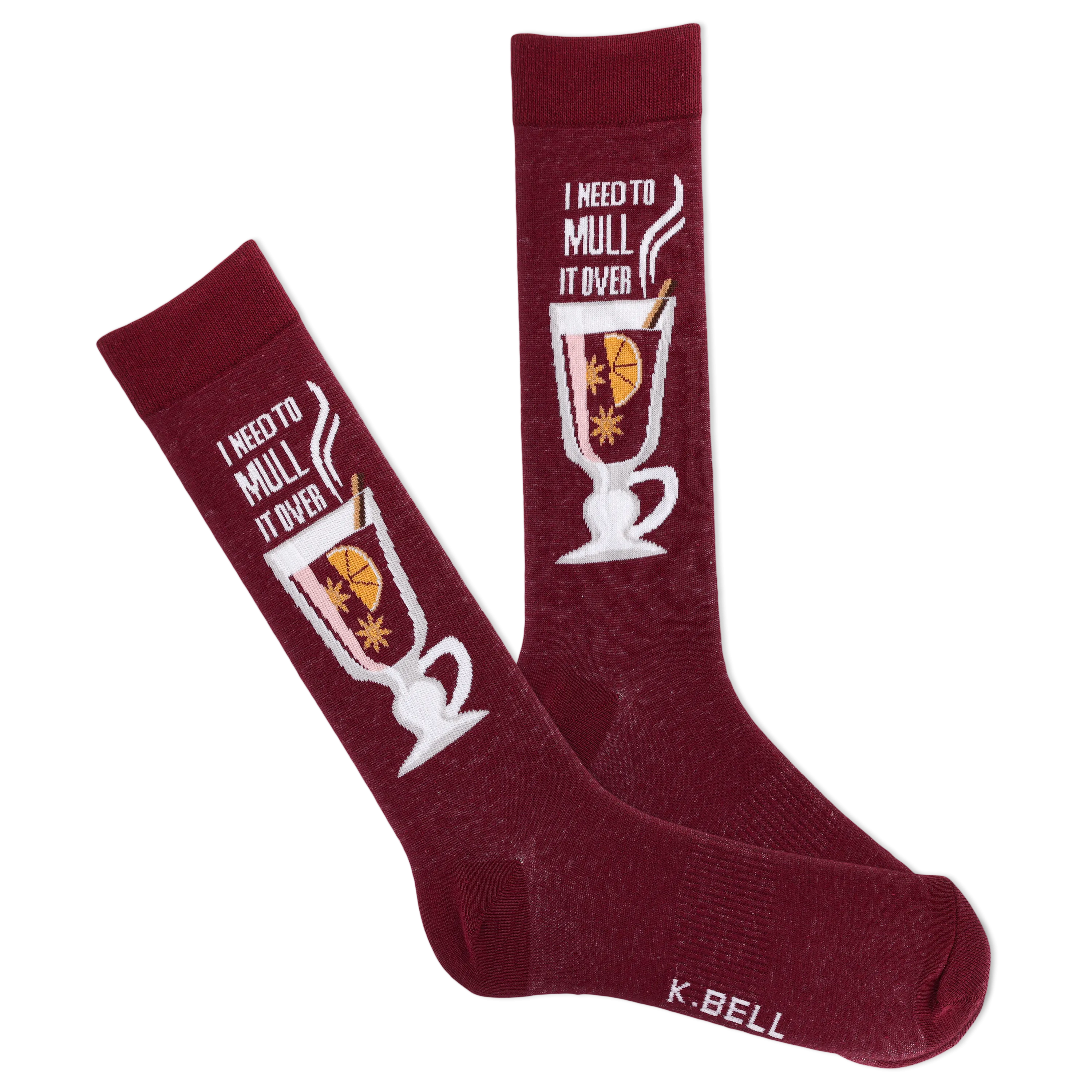 K.Bell Men's I Need to Mull it Over Crew Sock