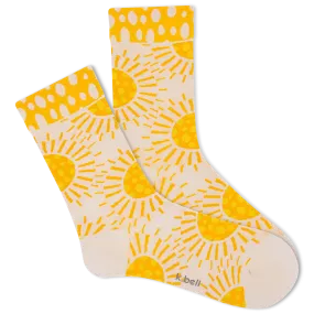 K.Bell Women's Boho Sun Spots Crew Sock