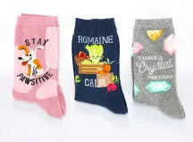 K.Bell Women's I Have a Crystal For That Crew Sock