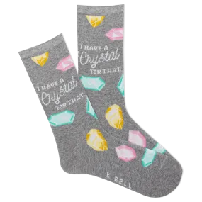 K.Bell Women's I Have a Crystal For That Crew Sock