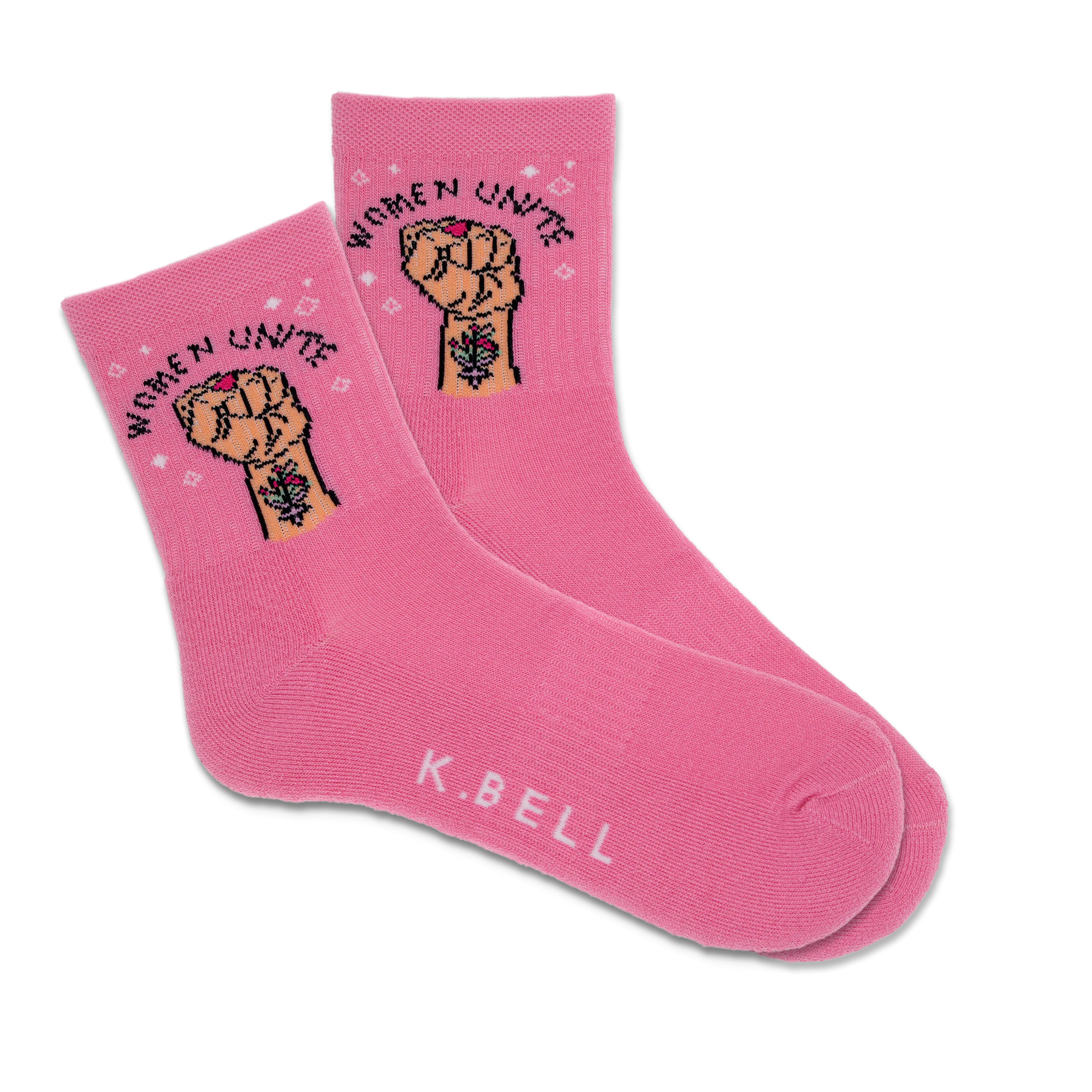 K.Bell Women's Women Unite Active Crew Sock