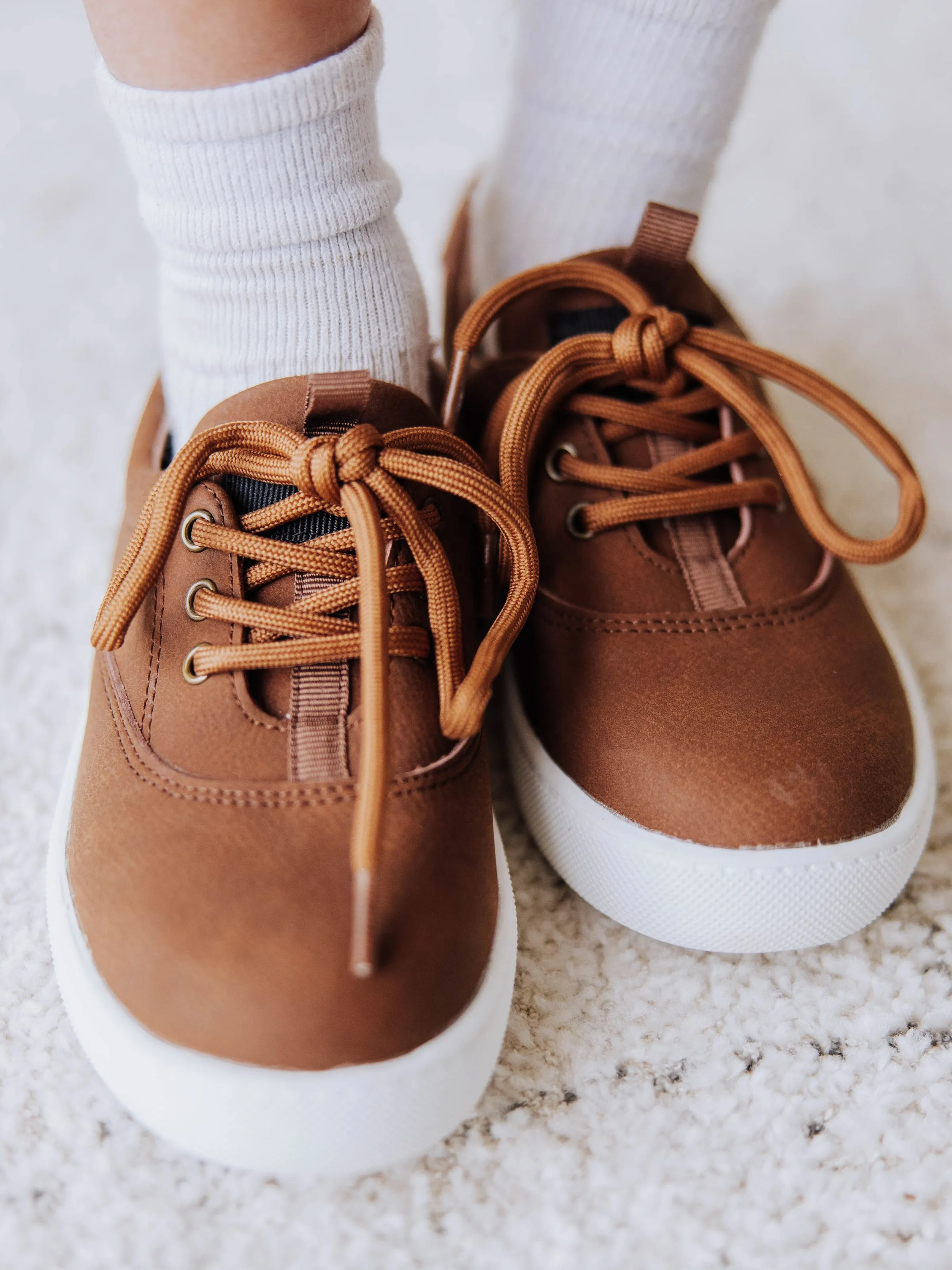 Leather Sneaker - Brown