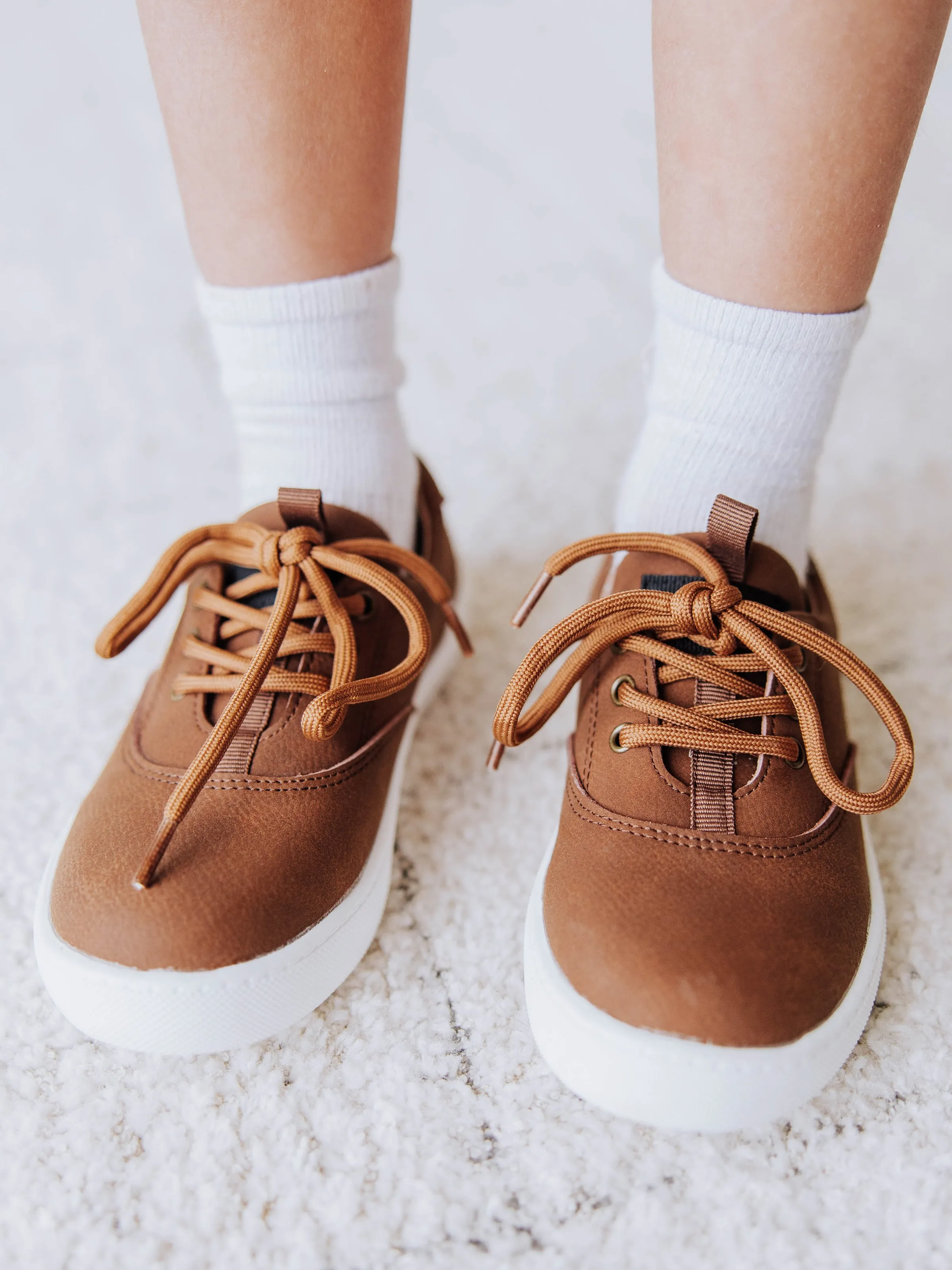 Leather Sneaker - Brown