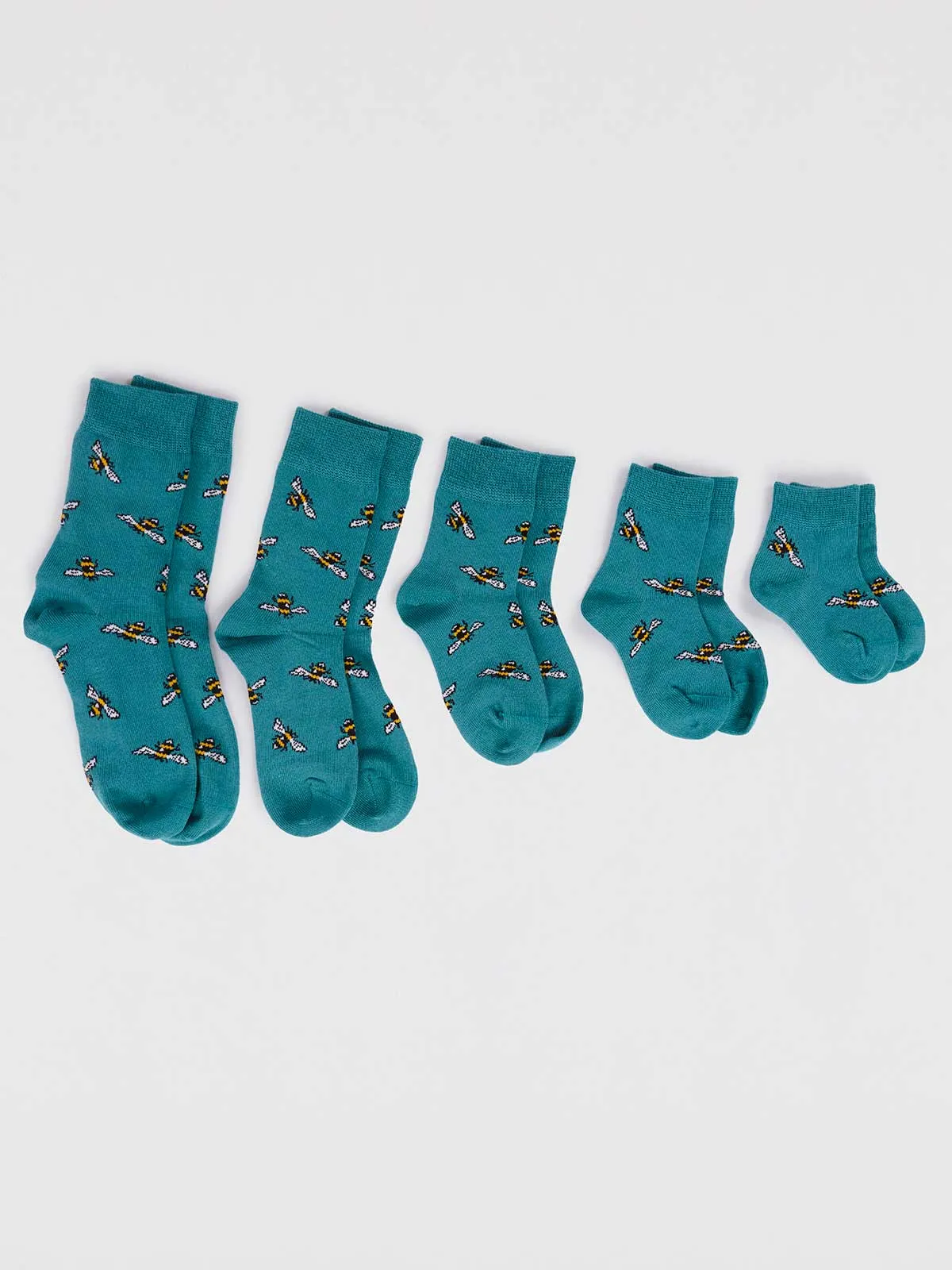 Lou Bee Kids' Sock - Peacock Green