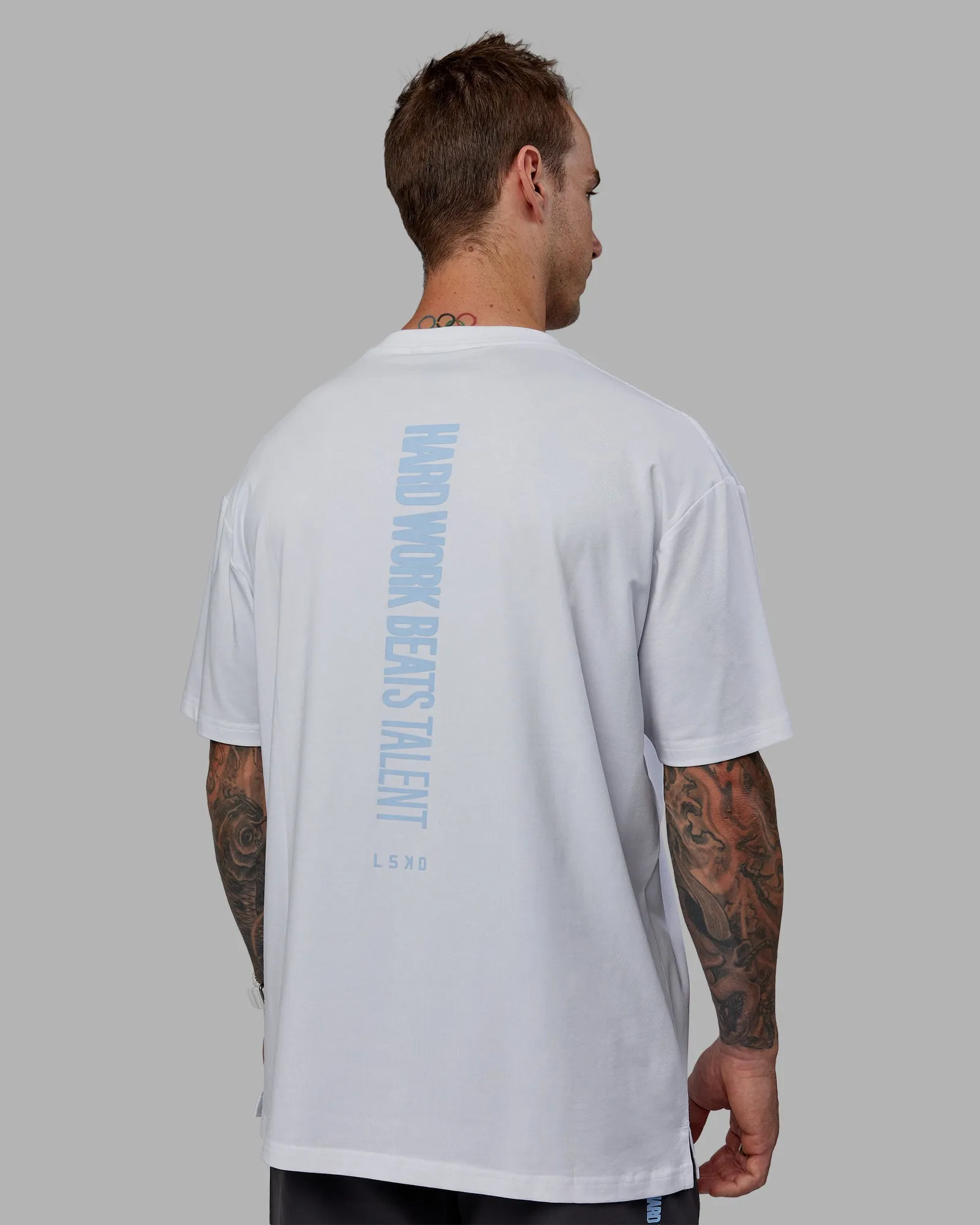 LSKD x Logan Martin FLXCotton Tee Oversize - White-Windsurfer