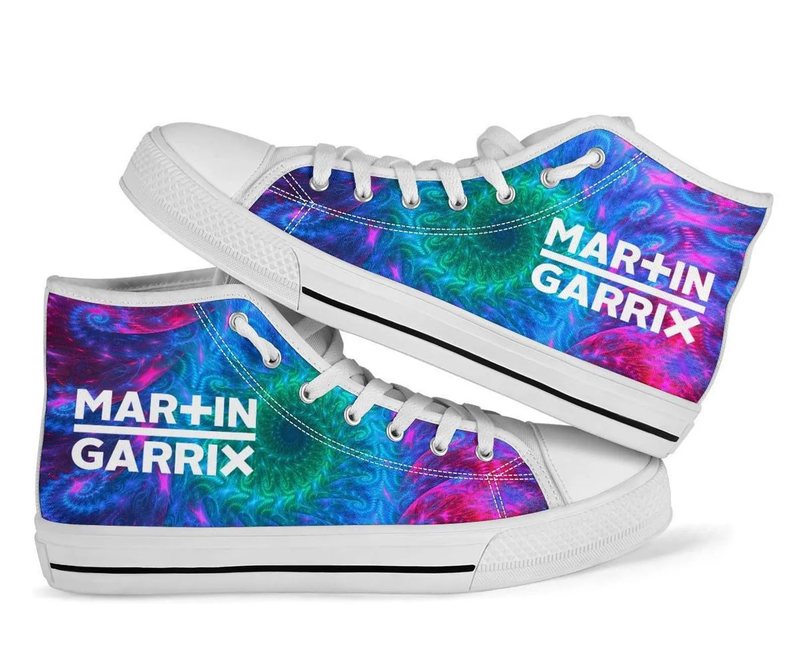 Martin Garrix Tie Dye Swirl High Shoes