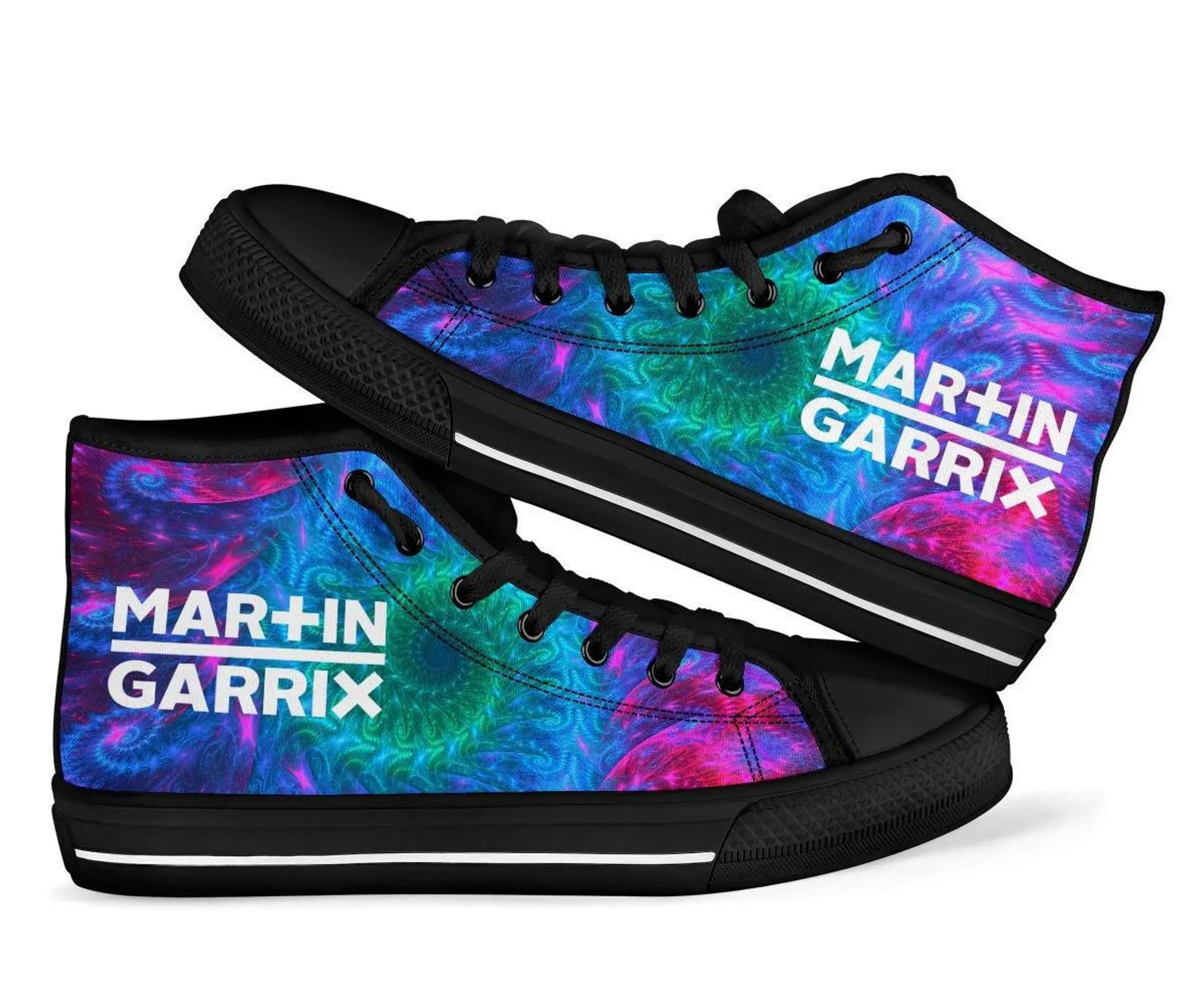 Martin Garrix Tie Dye Swirl High Shoes