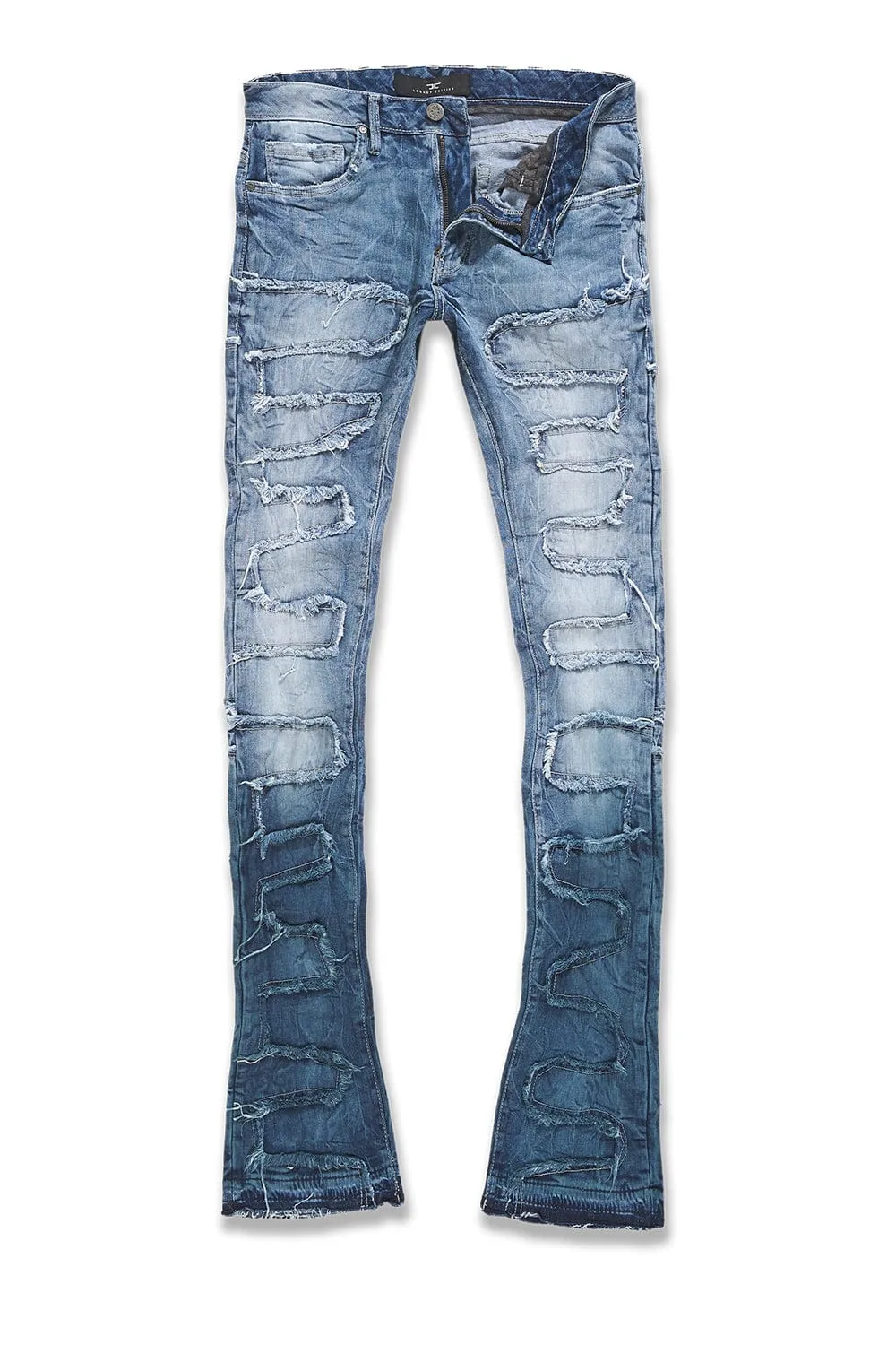 Martin Stacked - Python Denim (Blue Wave)