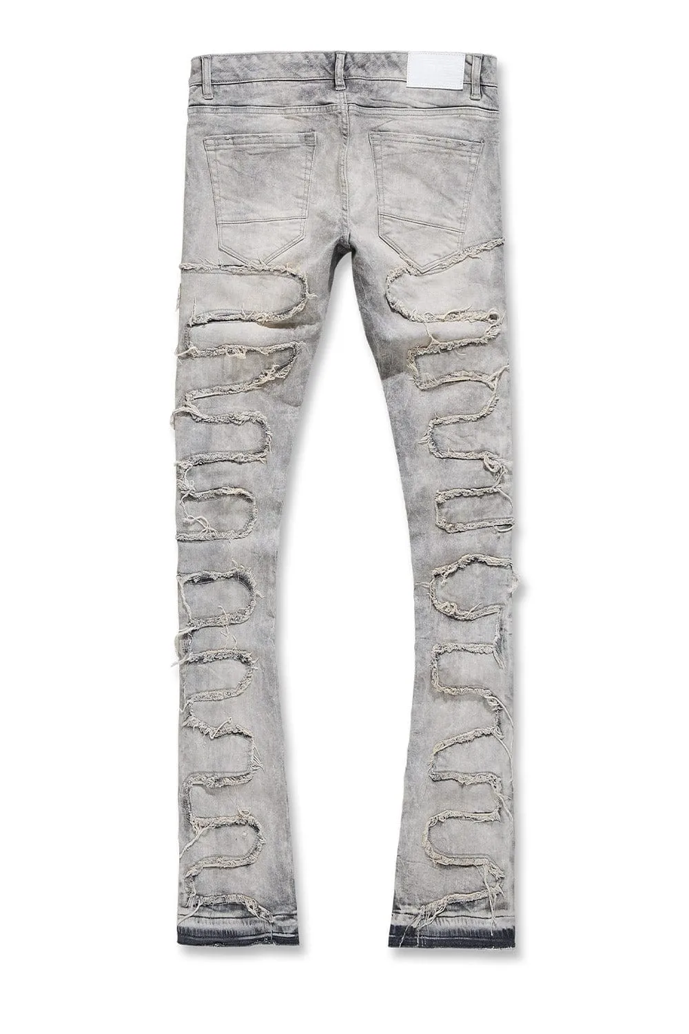 Martin Stacked - Python Denim (Bone White)