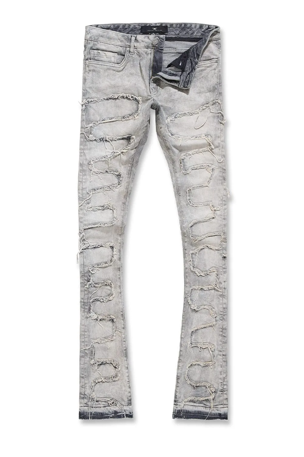 Martin Stacked - Python Denim (Bone White)