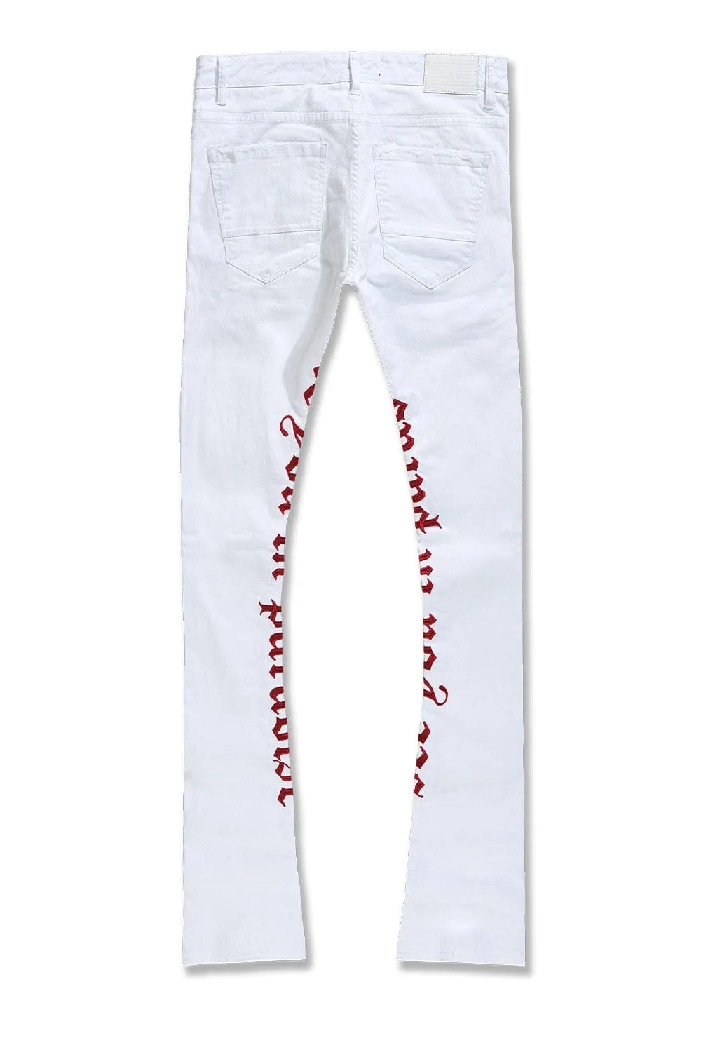 Martin Stacked - See You In Paradise Denim (White)