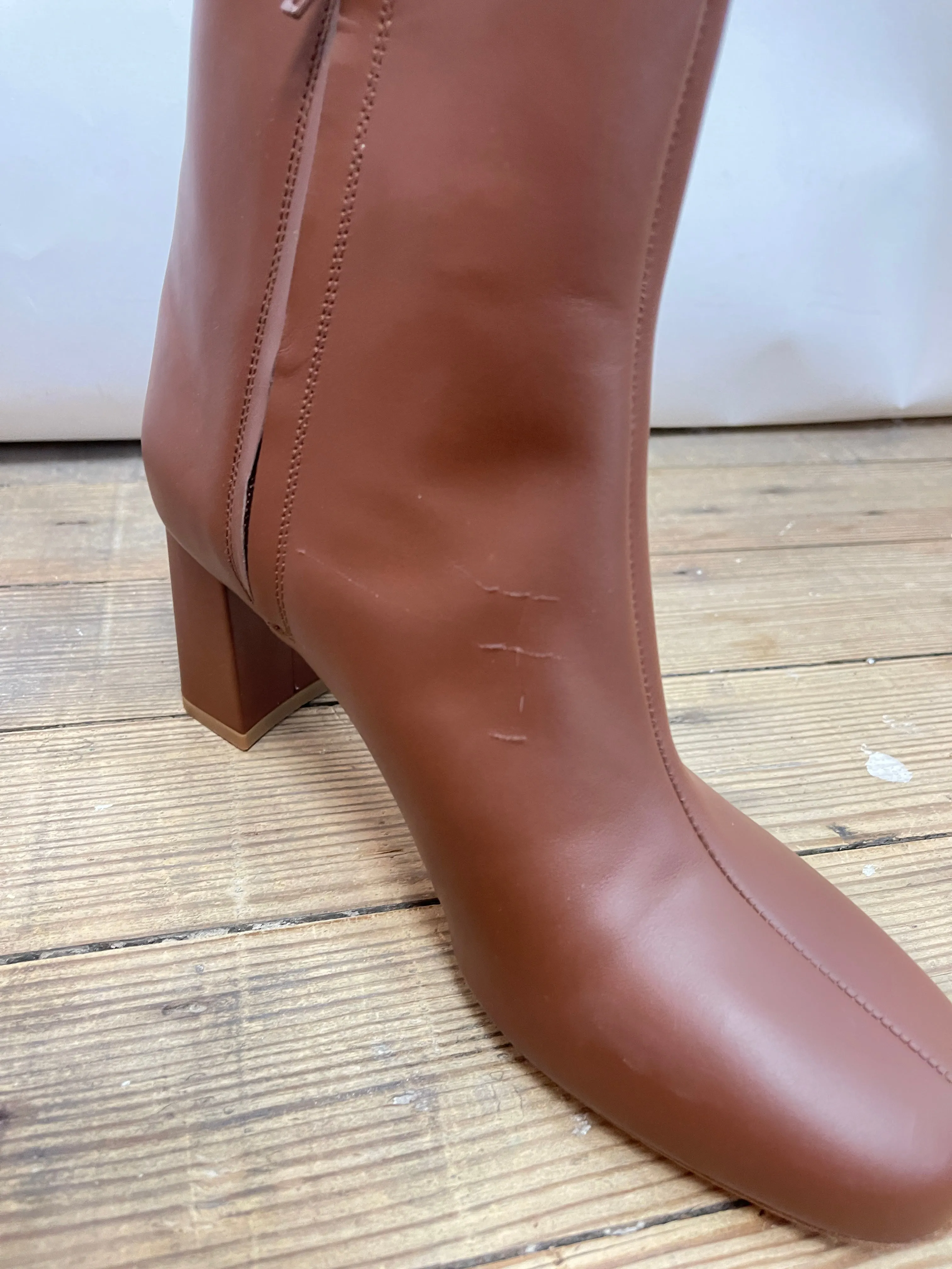 Maryam Nassir Zadeh Brown Leather Agnes Boot (39)