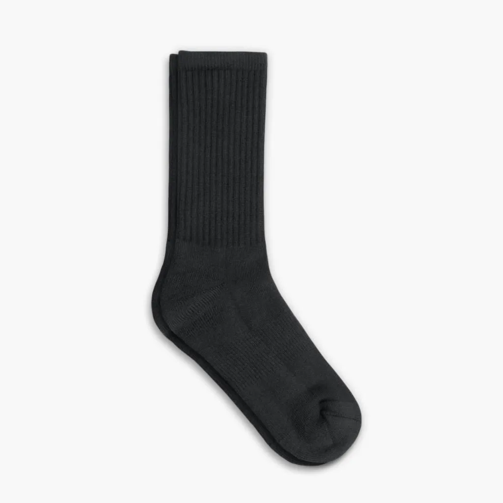 Men's Cotton Crew Sock | Charcoal