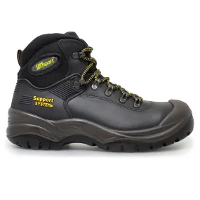 Mens Gri-Sport Work Boot Leather steel Toe Work Black Contractor