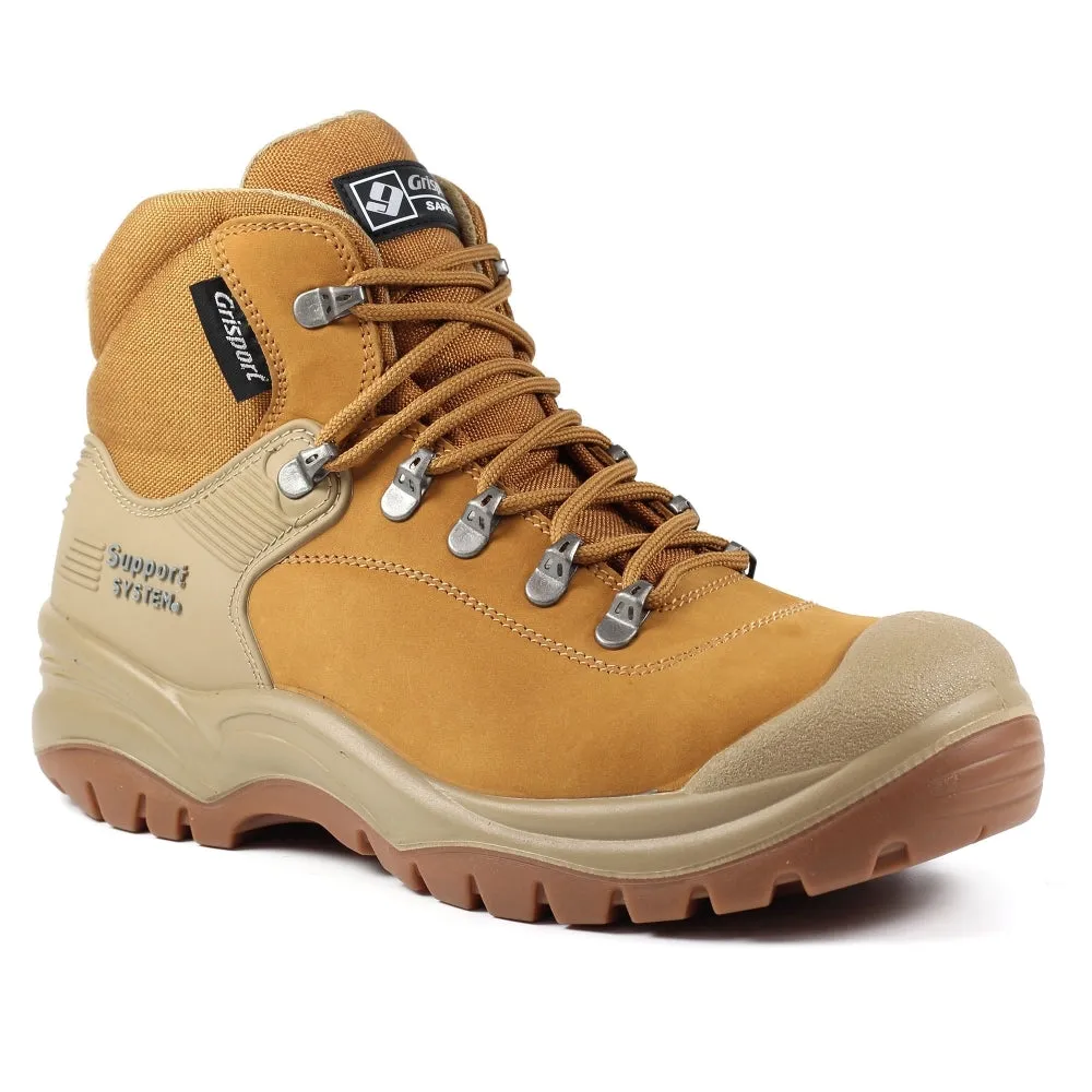 Mens Gri-Sport Work Boot Leather steel Toe Work Tan Sub-Contractor