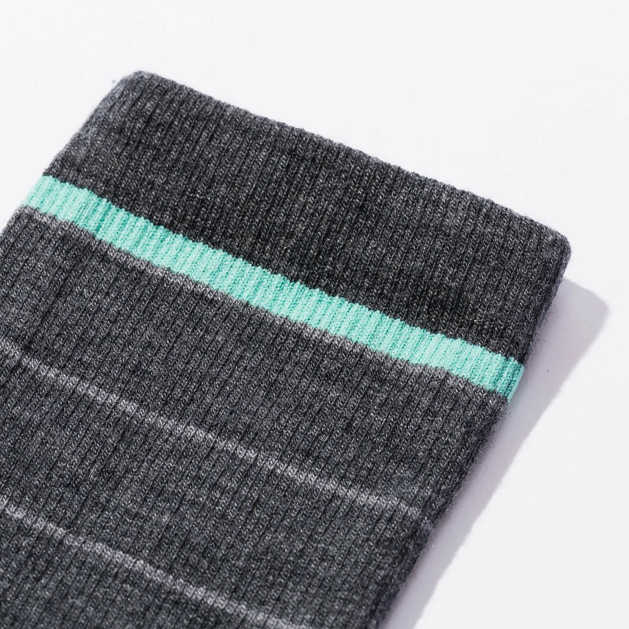 Merino Wool Crew Sock in Heather Gray