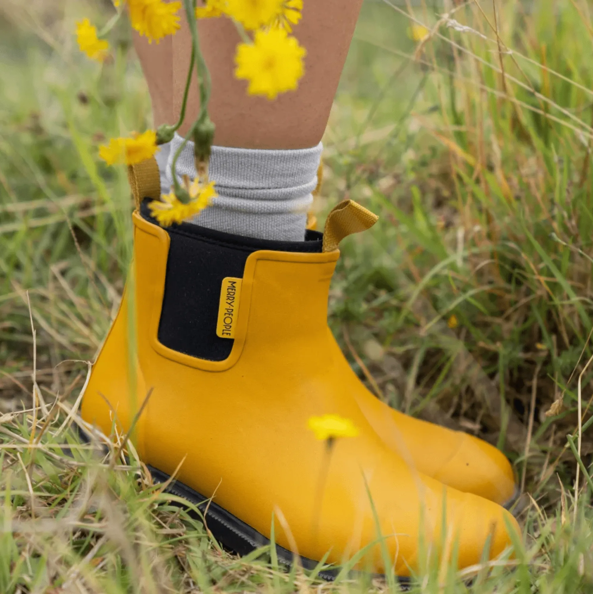 Merry People Bobbi Boot Mustard / Black