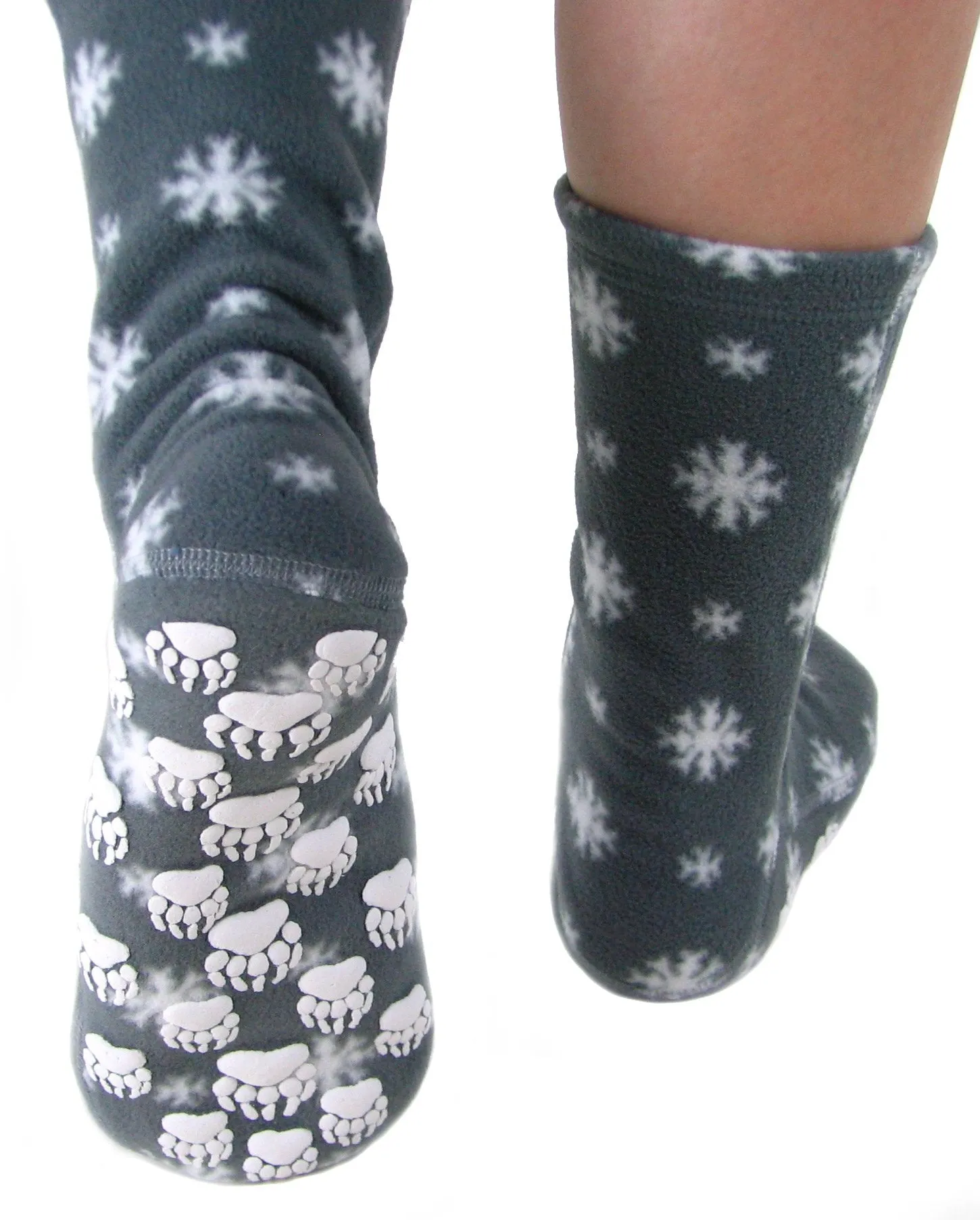 Polar Feet Adult Fleece Socks - Snow