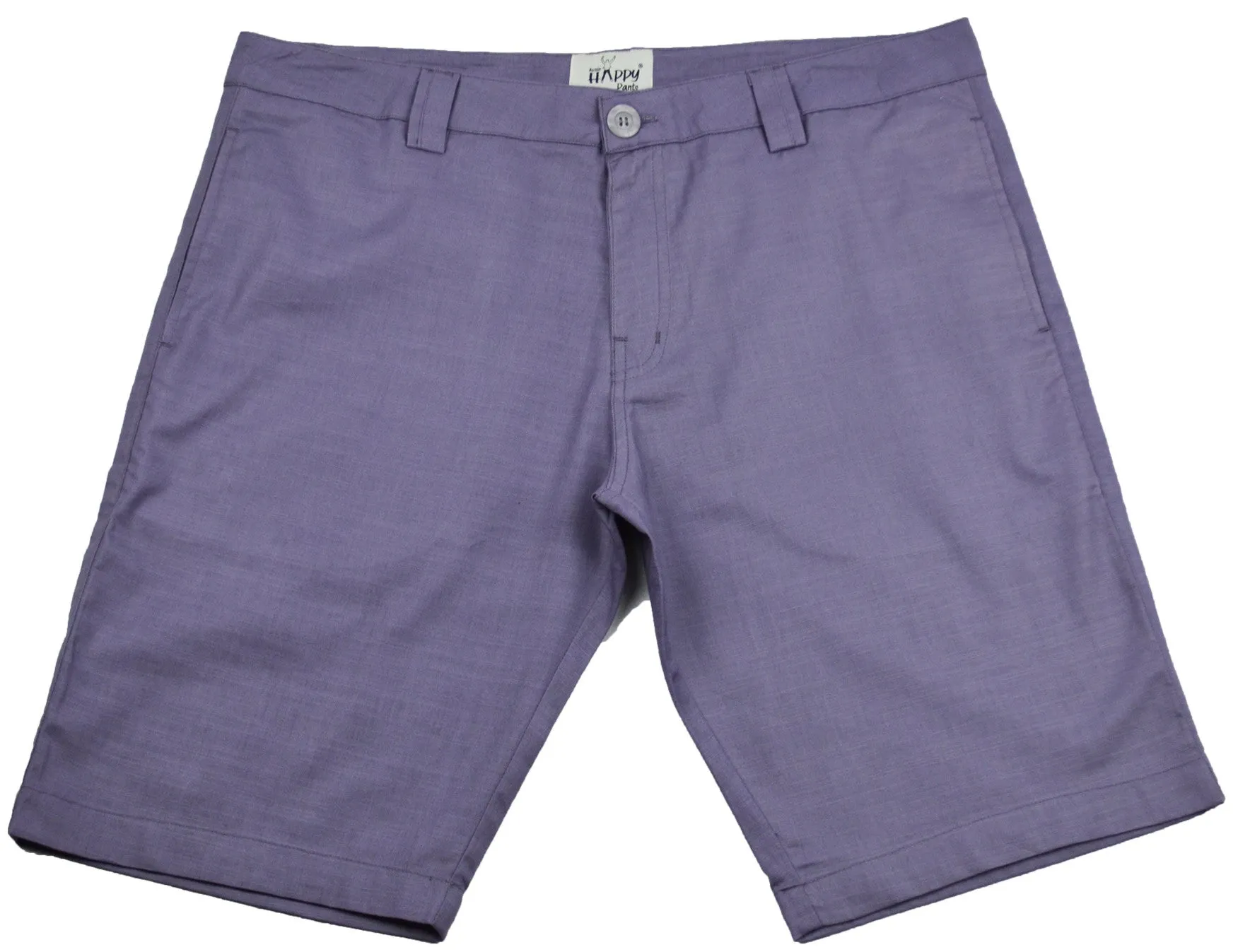 Purple/Gray Cotton Casual Shorts