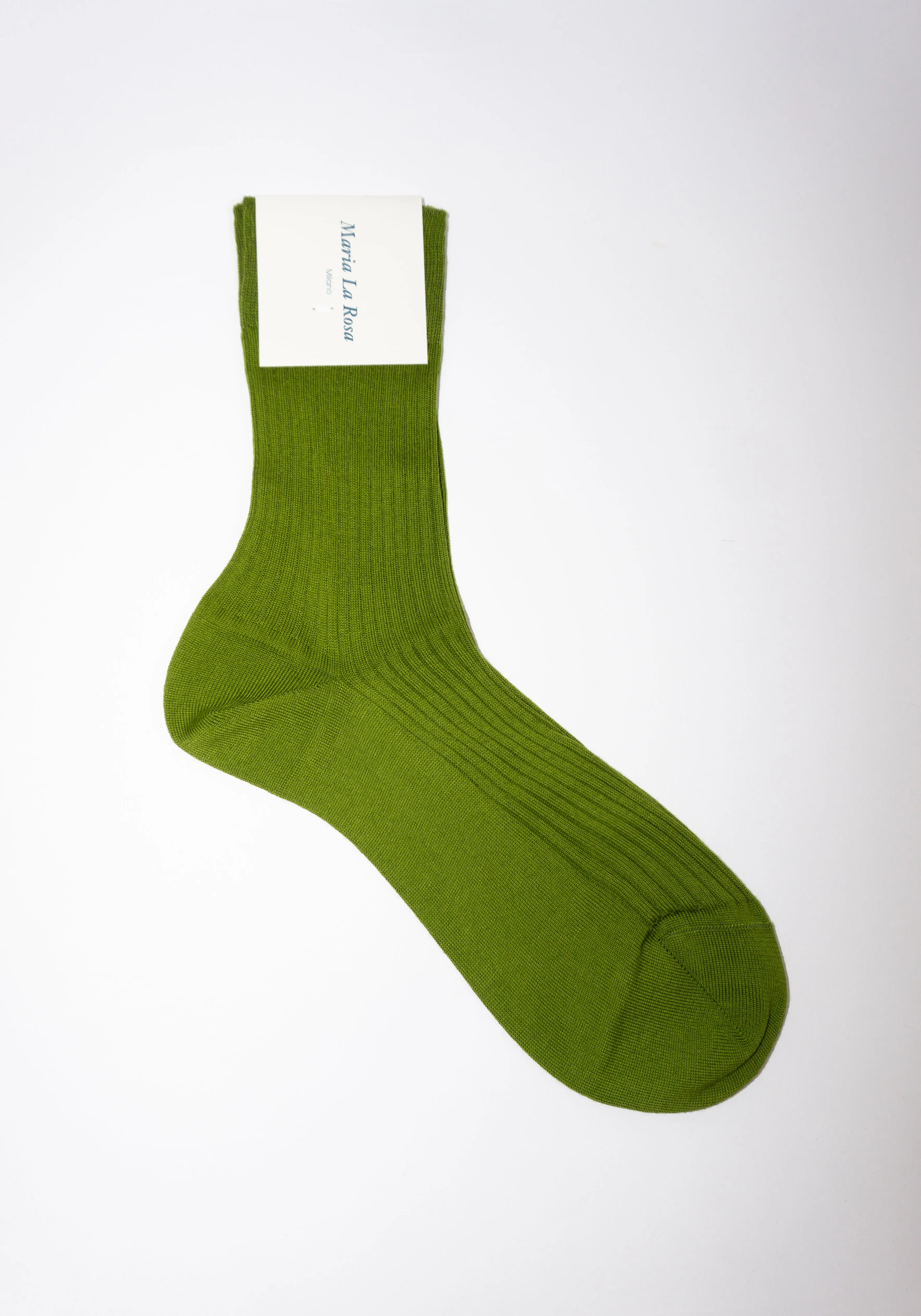 Ribbed Cotton Sock in Pisello