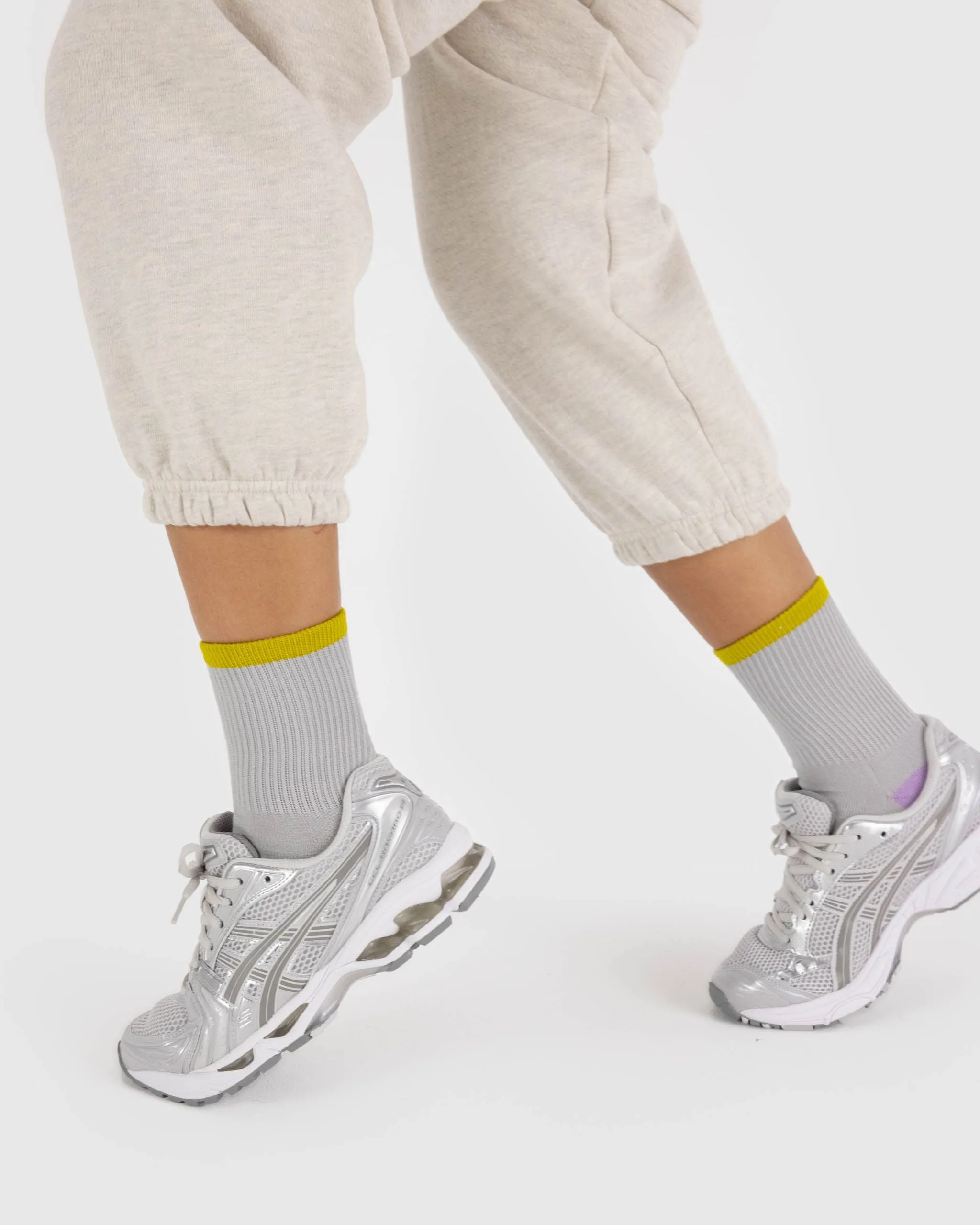 Ribbed Sock - Fog Mix