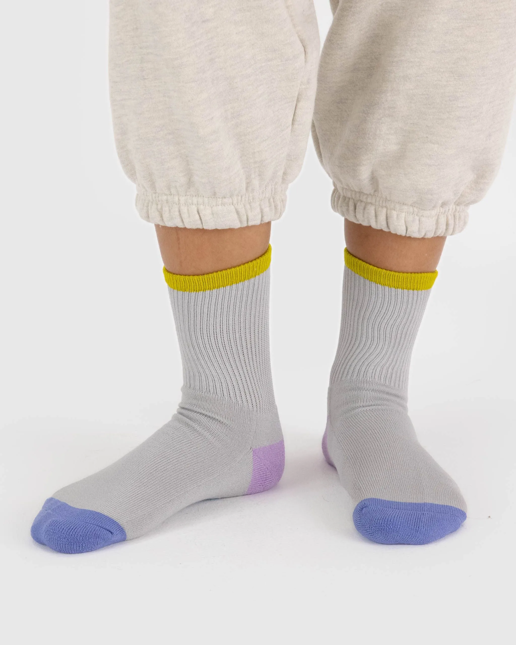 Ribbed Sock - Fog Mix