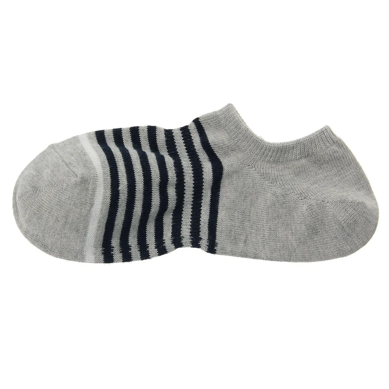 Right Angle Striped Sneaker Socks