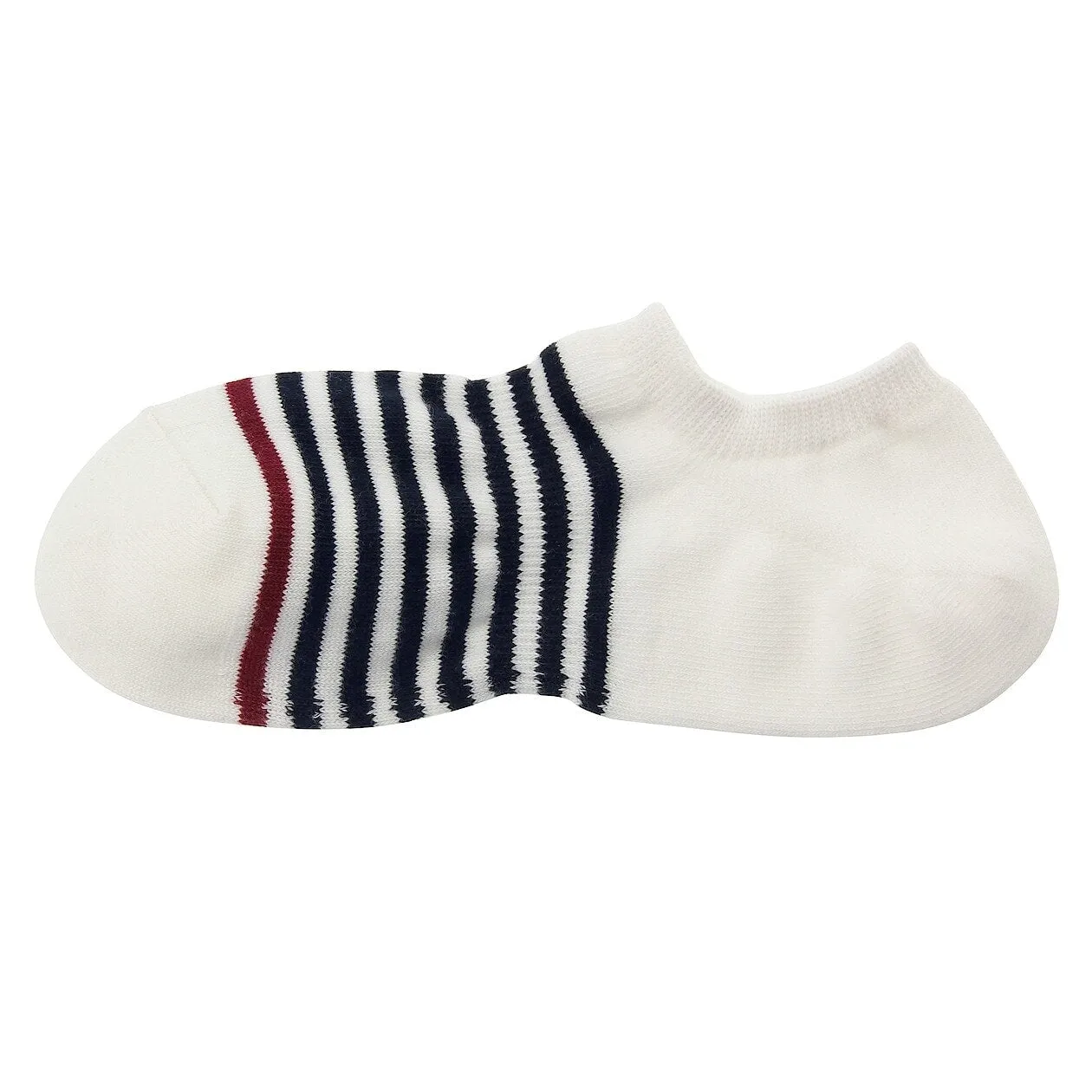 Right Angle Striped Sneaker Socks