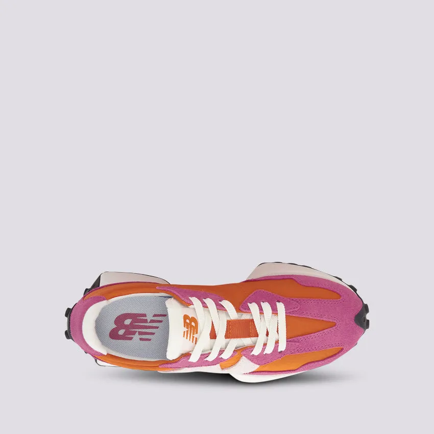 Sneaker 327 rosa e arancio