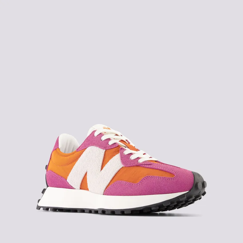 Sneaker 327 rosa e arancio