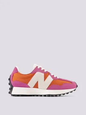 Sneaker 327 rosa e arancio