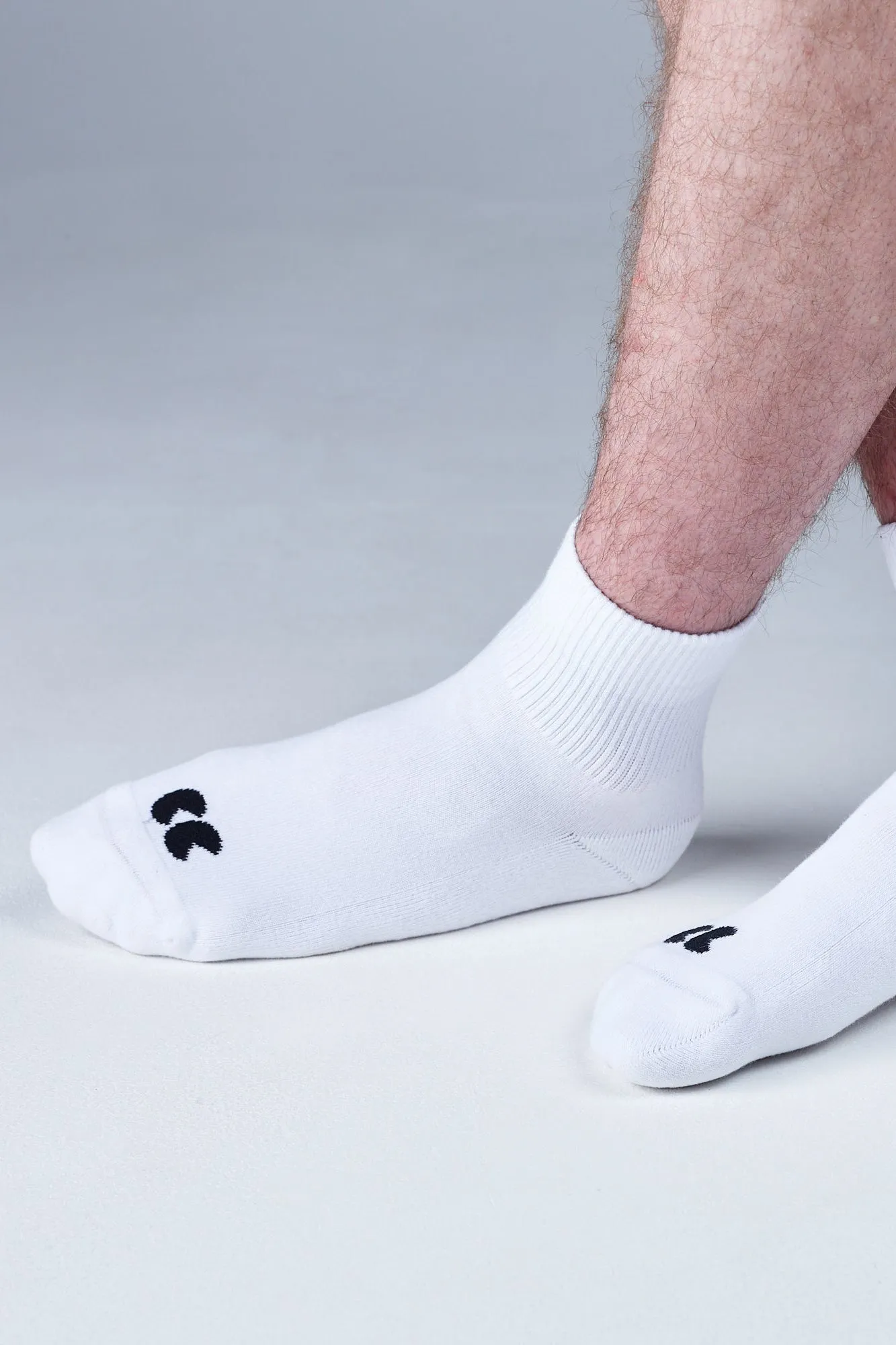 Sports Cotton Sock Ankle 3 Pack - White