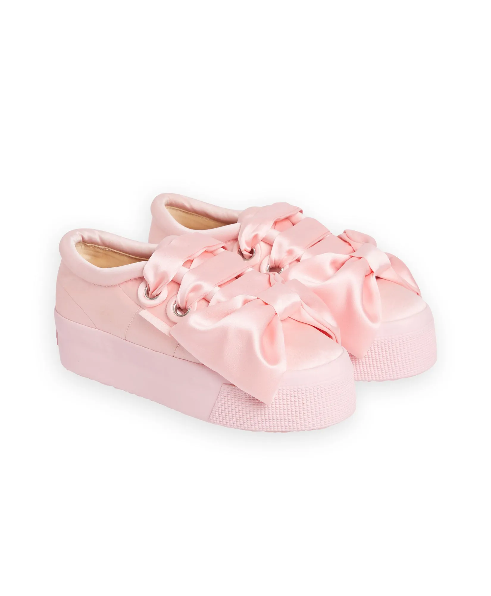 SUPERGA SATIN BOW SNEAKER