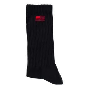 TMC Color Block Flag Sock - Black/Red