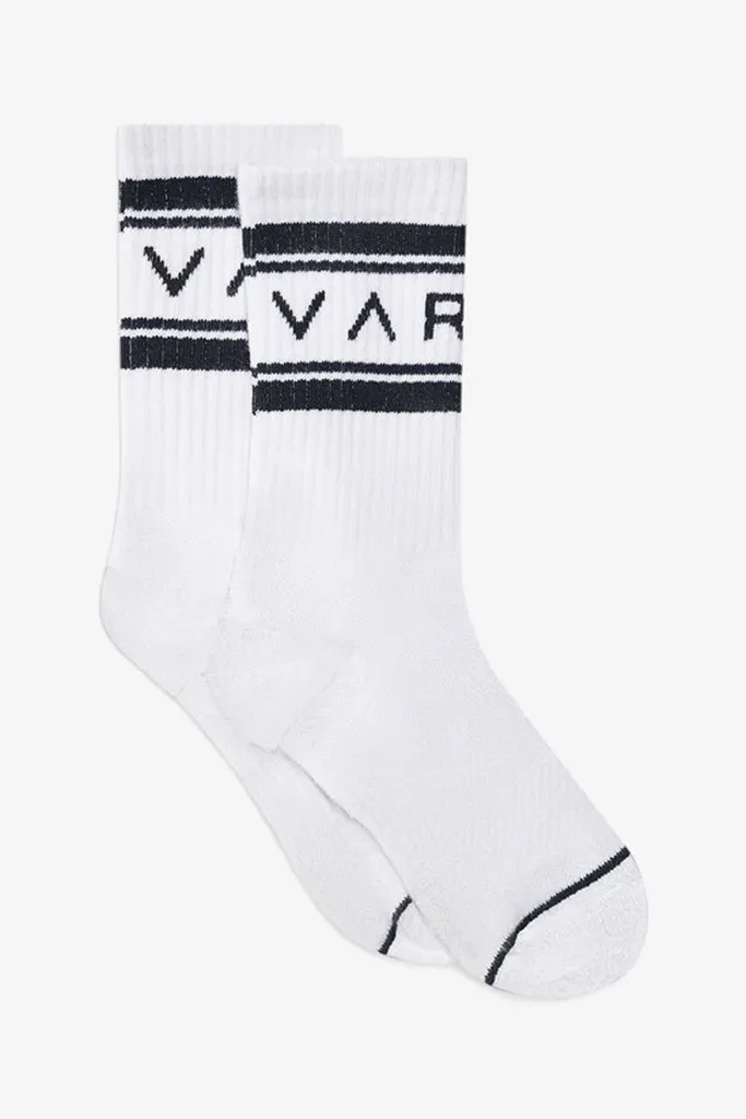 Varley - Astley Active Sock - White/Blue Nights