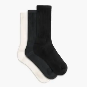 Women's Cotton Crew Sock | Essential Neutrals (3-Pack)