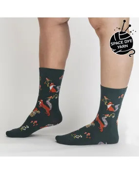 Women's Crew Sock - Foxy, I Think I Love You!